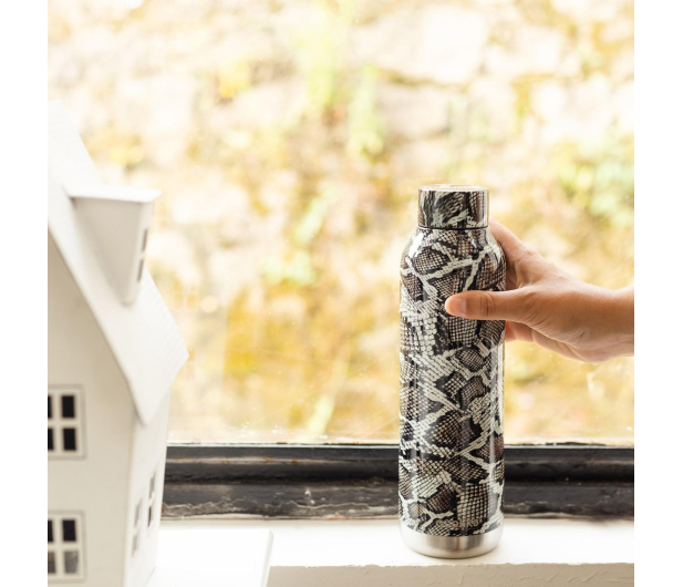 QUOKKA Butelka termiczna Solid ze stali nierdzewnej 630 ml (Snake Print) - 1460860 - zdjęcie 2